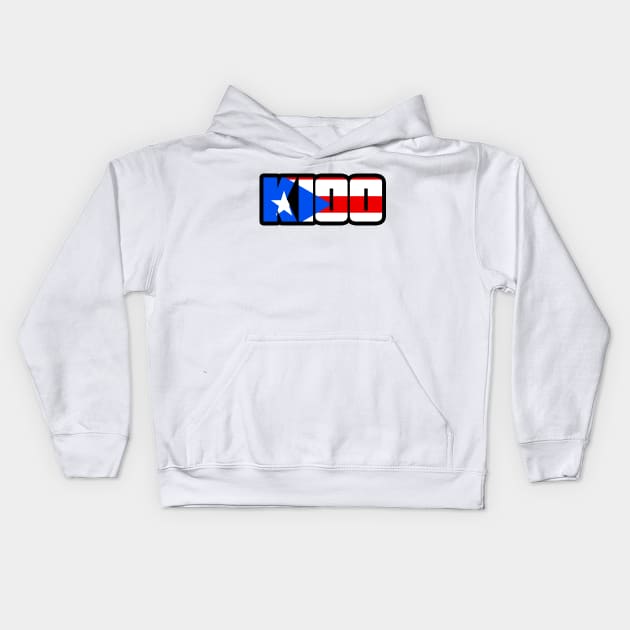 K100 Puerto Rico Kids Hoodie by K100 with Konnan and Disco